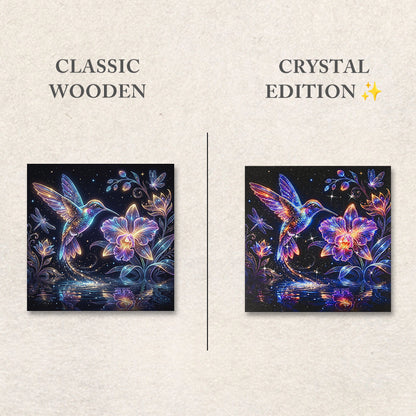 Celestial Hummingbird Glow – Crystal Edition