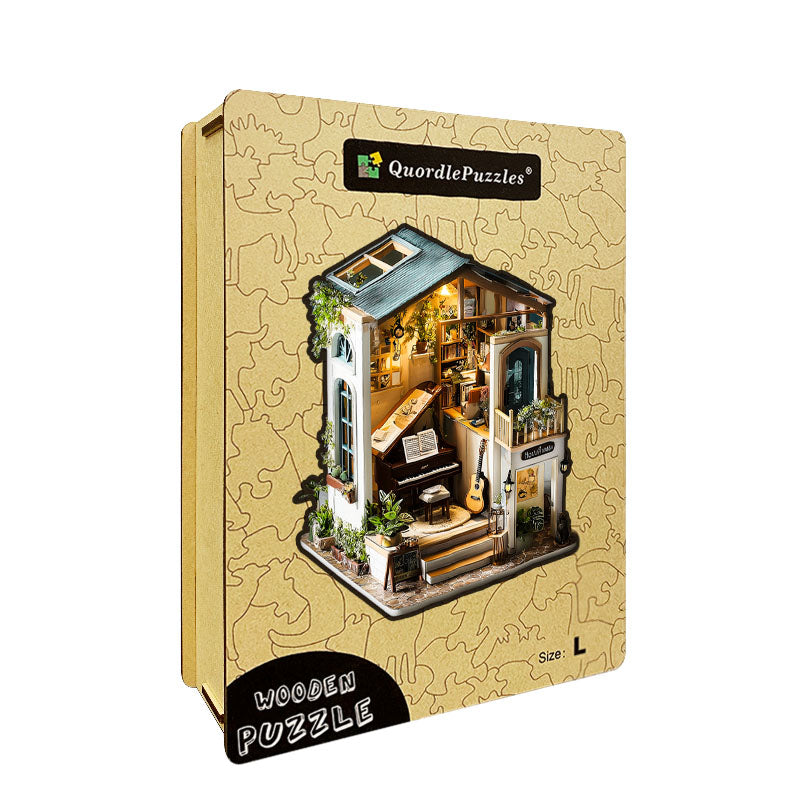 Music Studio Wooden Jigsaw Puzzle