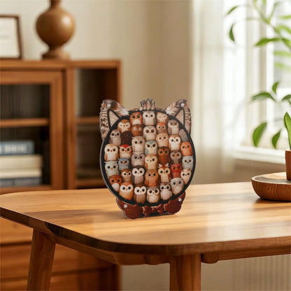 Wisdom Owl Gathering Display Puzzle