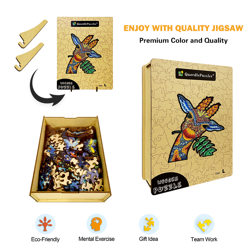 Curious Giraffe Jigsaw Puzzle