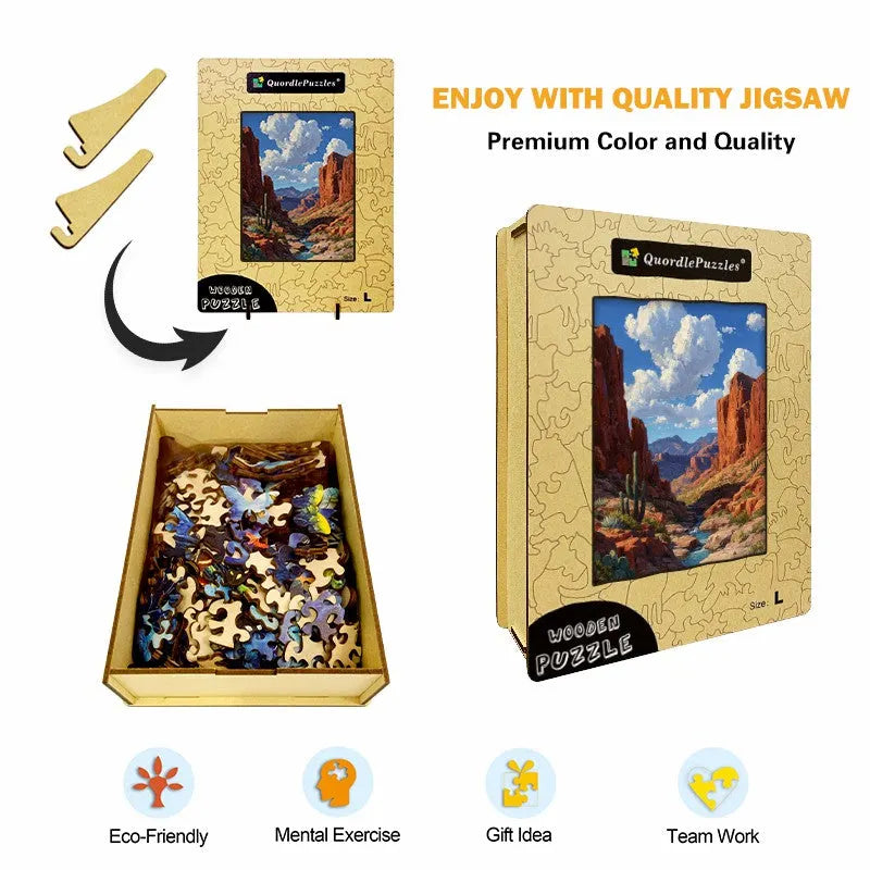 Desert Canyon Wooden Jigsaw Puzzle