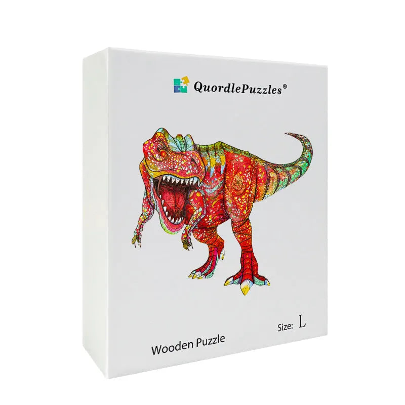 Prismatic T-Rex Wooden Jigsaw Puzzle