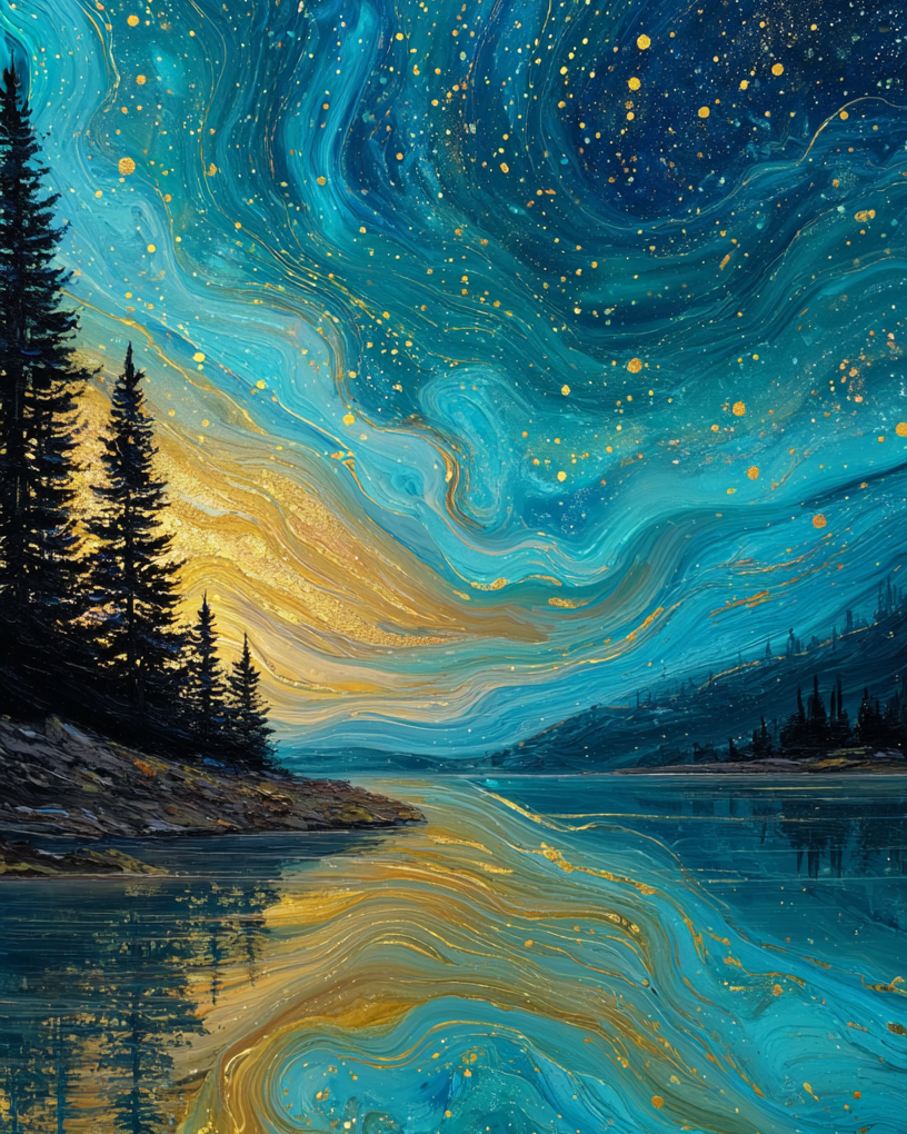 Starry River Wooden Jigsaw Puzzle