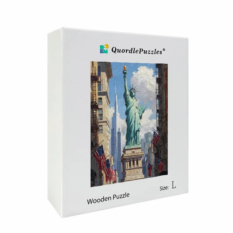 Statue Liberty Wooden Jigsaw Puzzle
