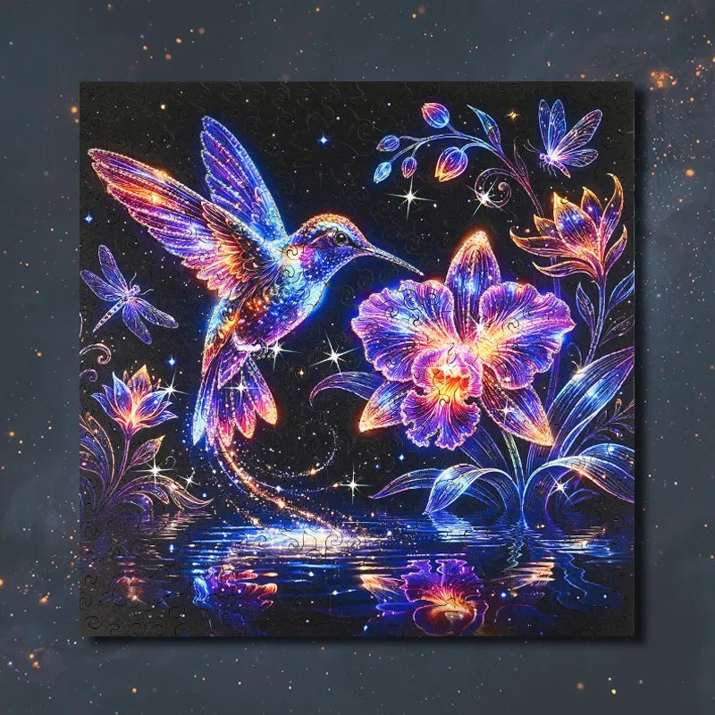 Celestial Hummingbird Glow – Crystal Edition