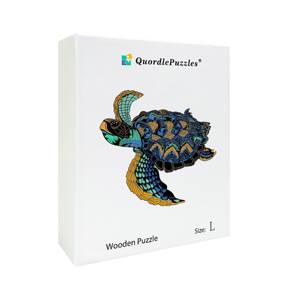 Traveling Turtle Wooden Jigsaw Puzzle