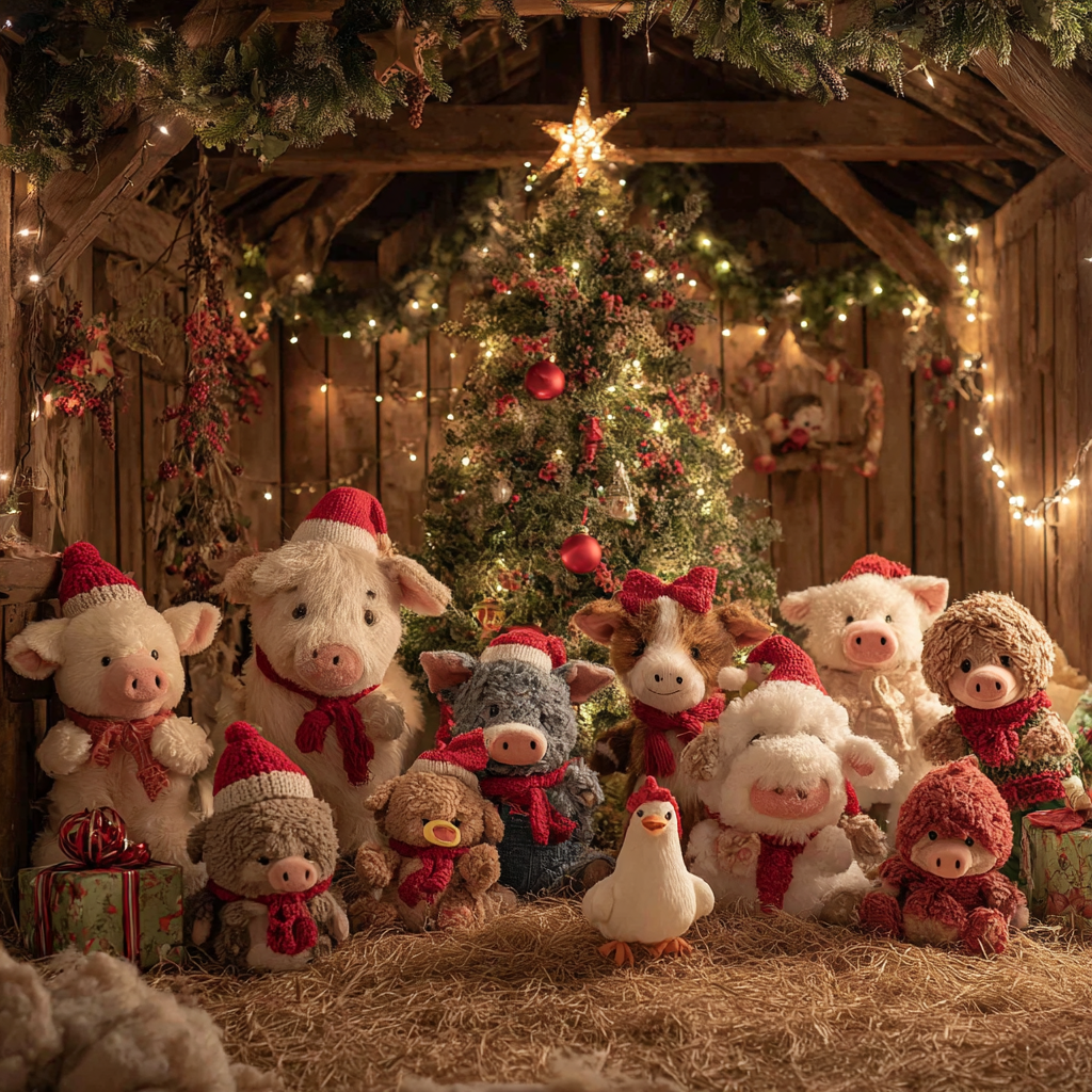 Holiday Barn Animals Wooden Jigsaw Puzzle
