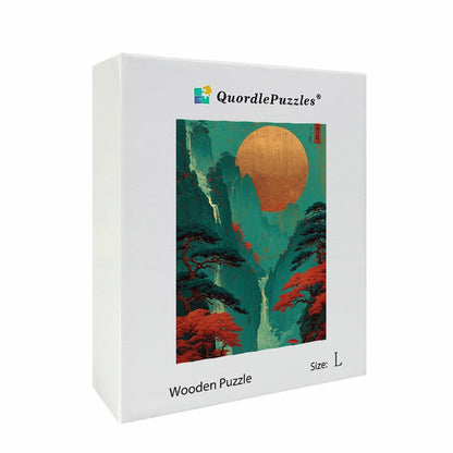 Vertical Scroll Wooden Jigsaw Puzzle