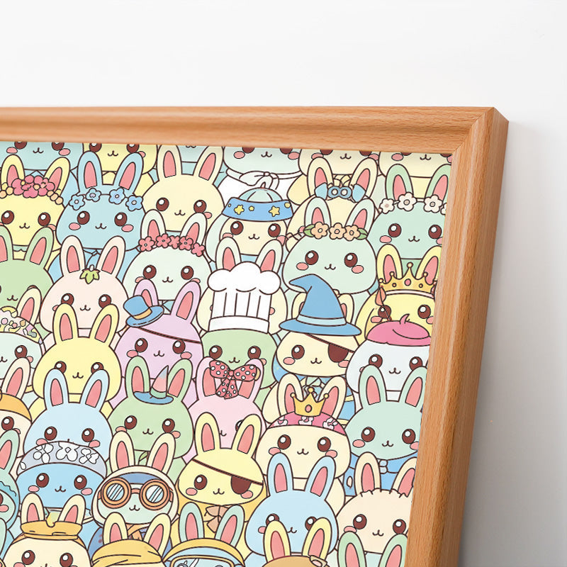 Bunnies- Wooden Coloring Puzzle