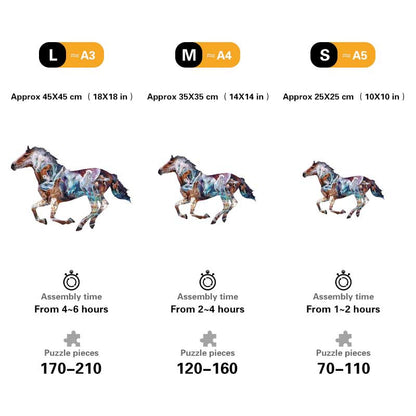 🔥LAST DAY 92% -The Mystery Of The Horse Wooden Jigsaw Puzzle