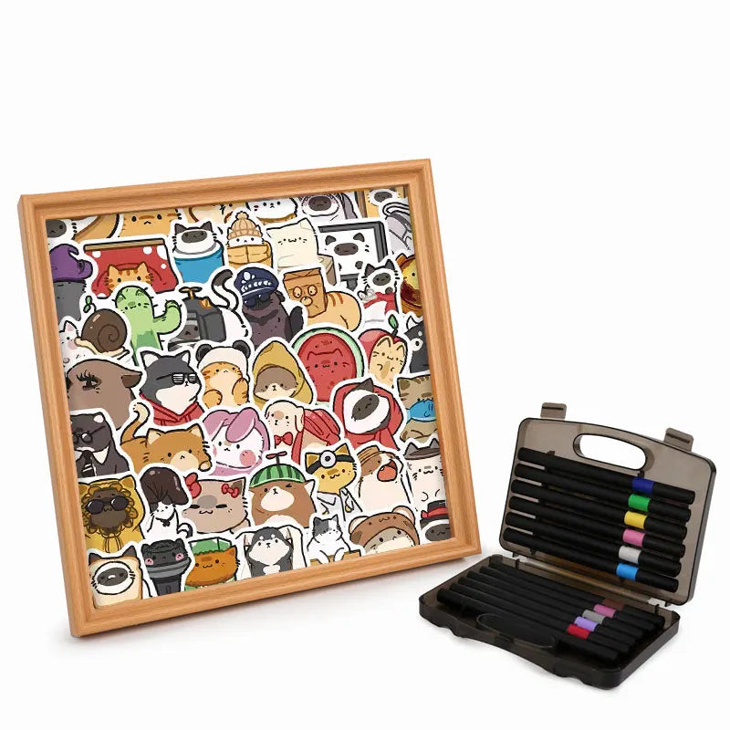 Happy Pets - Wooden Coloring Puzzle