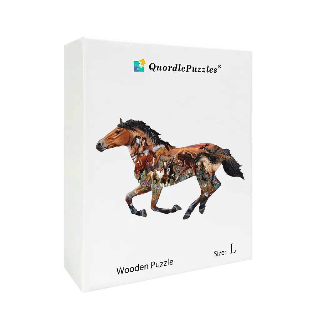 🔥LAST DAY 92% OFF-Pasture Sunset Wooden Jigsaw Puzzle