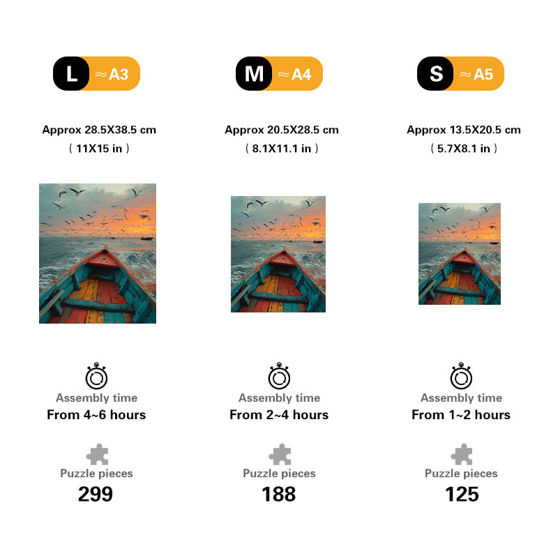 Canoe View Wooden Jigsaw Puzzle