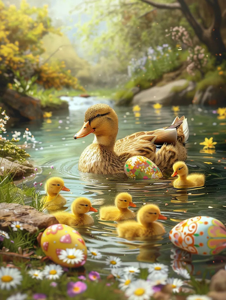 Ducklings & Eggs Wooden Jigsaw Puzzle