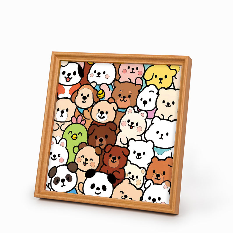 Bear Buddies - Wooden Coloring Puzzle