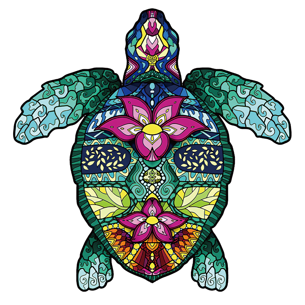 Turtle Sage Wooden Jigsaw Puzzle