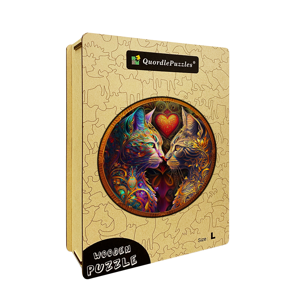Pisces Cat Zodiac Wooden Jigsaw Puzzle