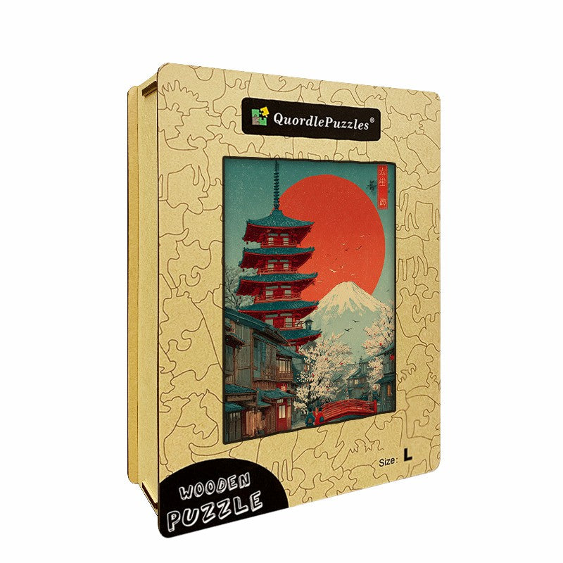 Ukiyo Landscape Wooden Jigsaw Puzzle