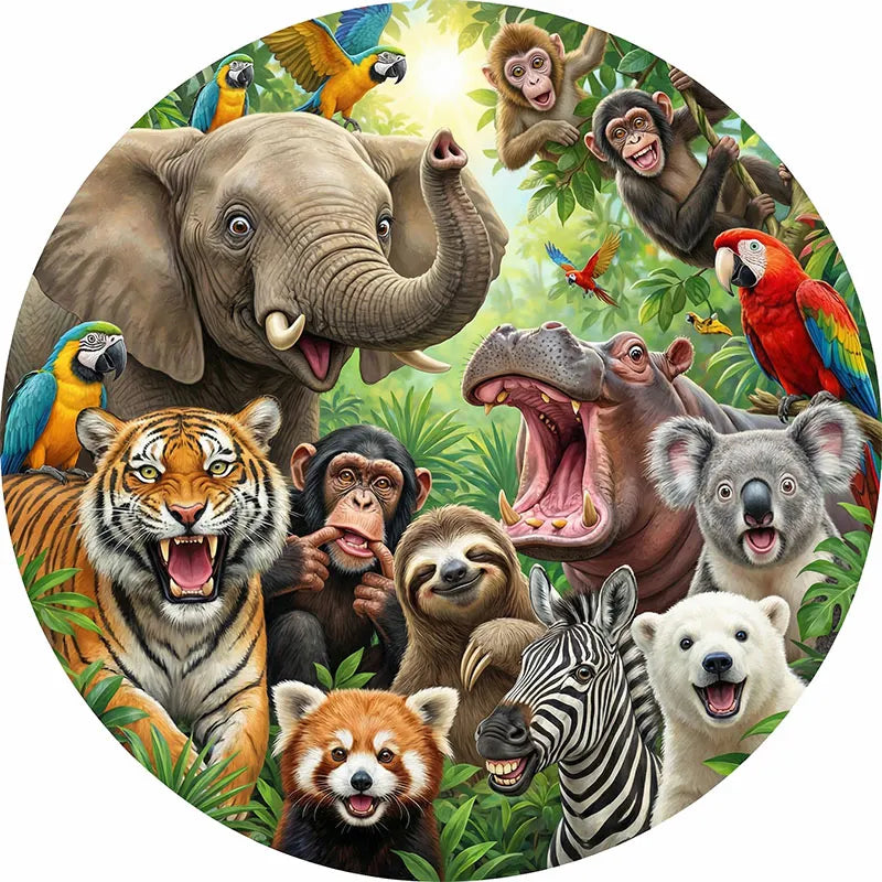 Jungle Parade  Animal Friends Wooden Jigsaw Puzzle