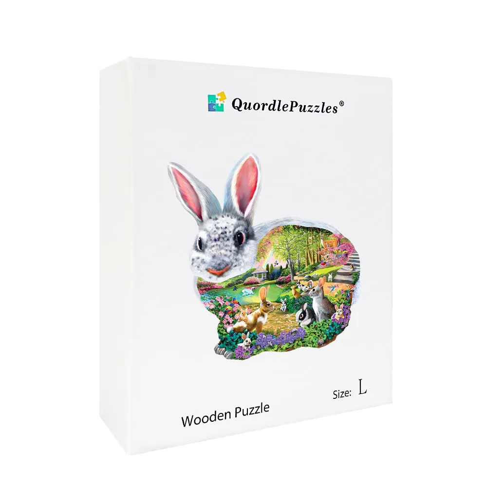 🔥LAST DAY 92% -Bunny Hollow Wooden Jigsaw Puzzle