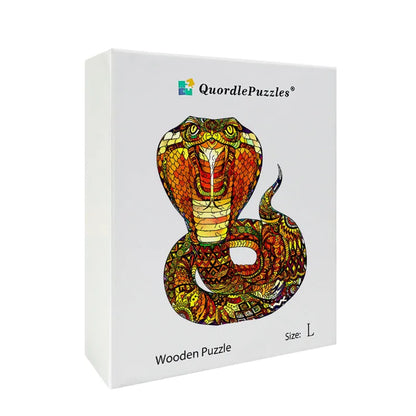 Fiery Cobra Wooden Jigsaw Puzzle
