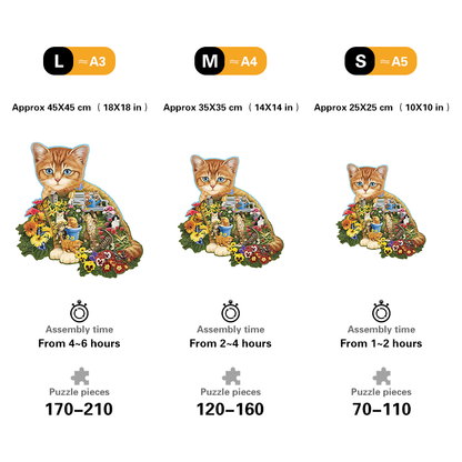 Garden Cat Jigsaw Puzzle