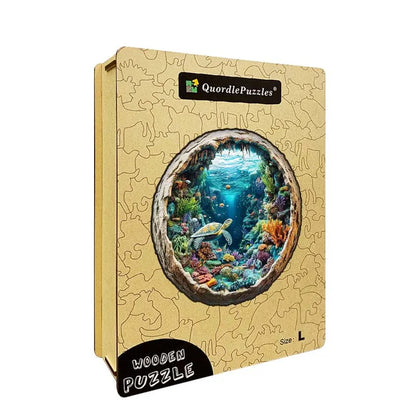 3D Coral Reef Turtle Wooden Jigsaw Puzzle