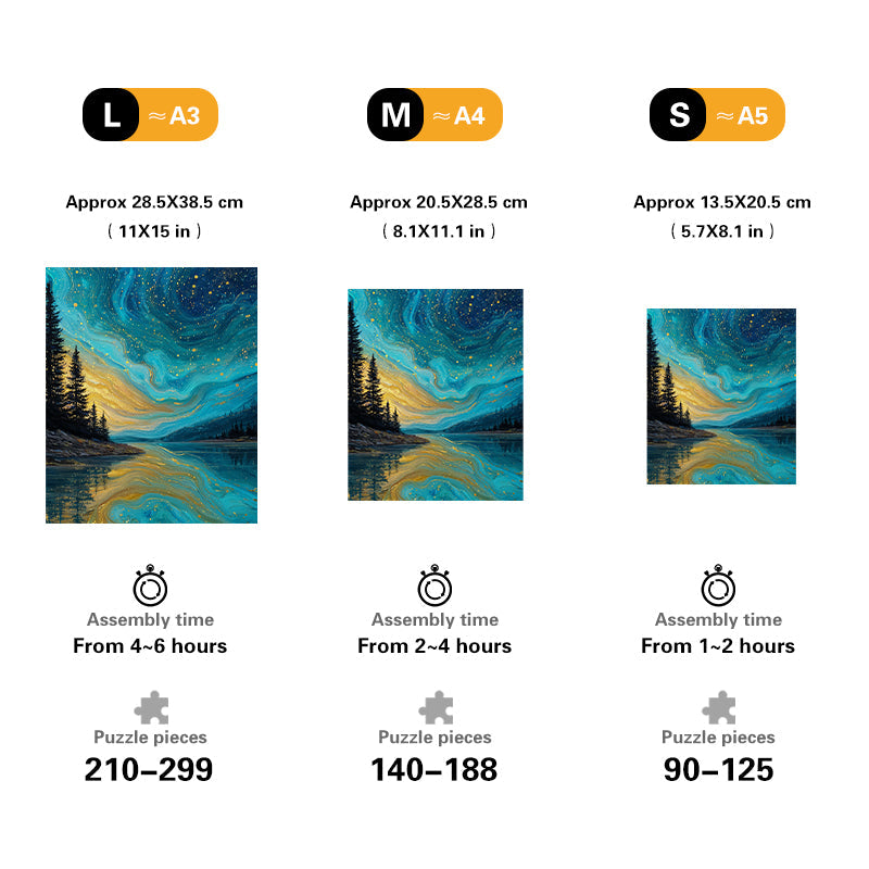 Starry River Wooden Jigsaw Puzzle