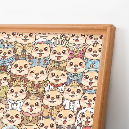 Sloths - Wooden Coloring Puzzle