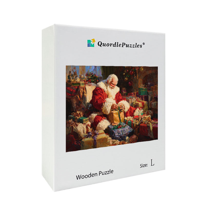 Santa's Workshop Wooden Jigsaw Puzzle
