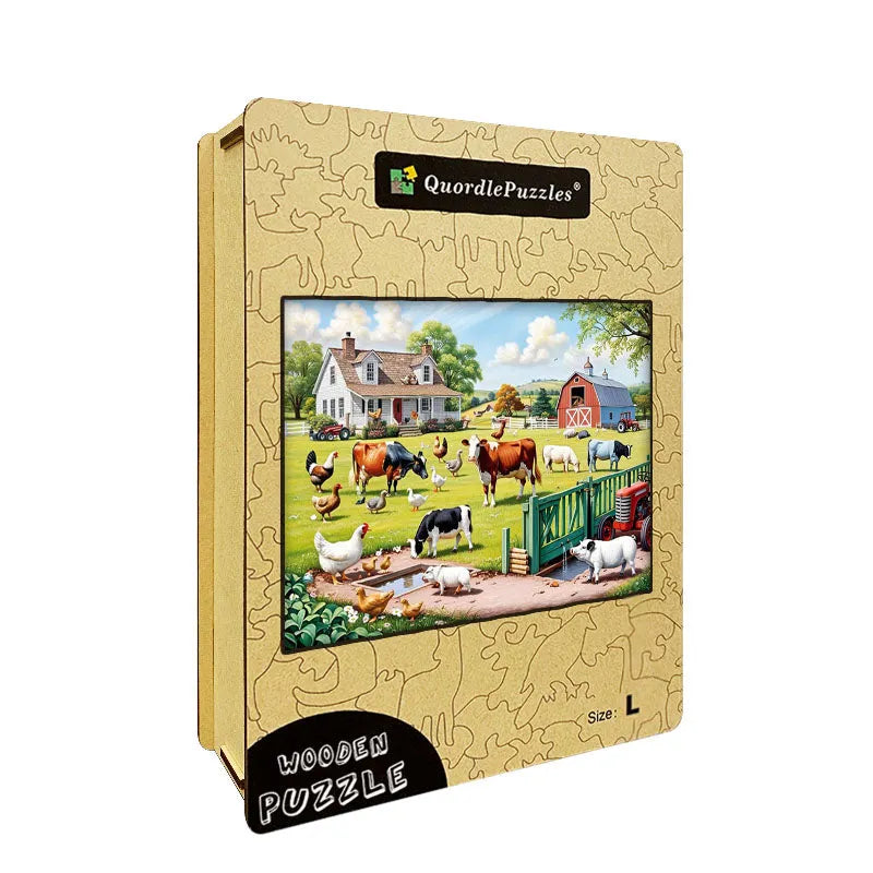 Farm Life Wooden Jigsaw Puzzle