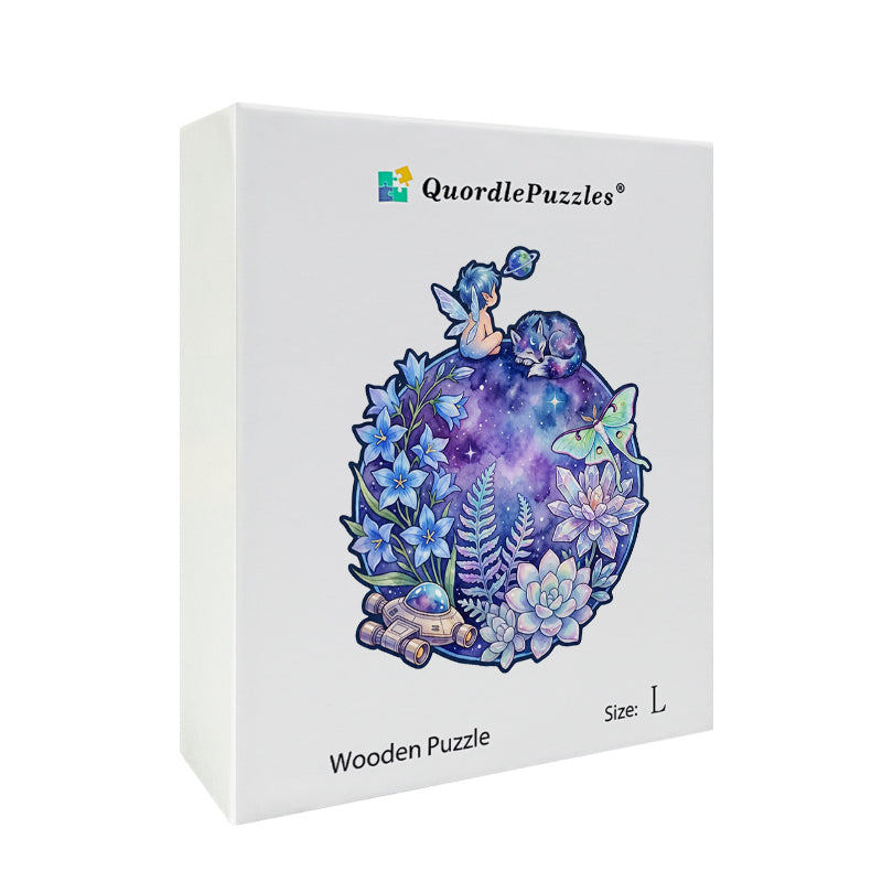 Galactic Whimsy Space Explorer Wooden Puzzle