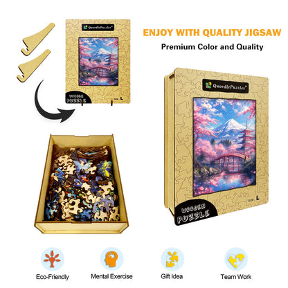 Japanese Spring Wooden Jigsaw Puzzle
