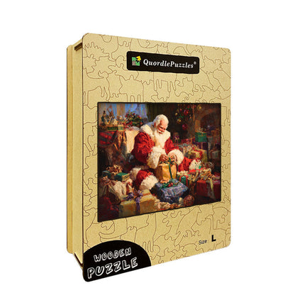 Santa's Workshop Wooden Jigsaw Puzzle
