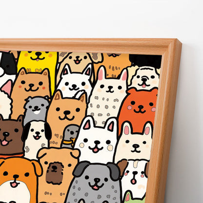 Dog Paradise - Wooden Coloring Puzzle