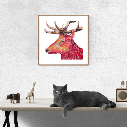 Red Elk Jigsaw Puzzle