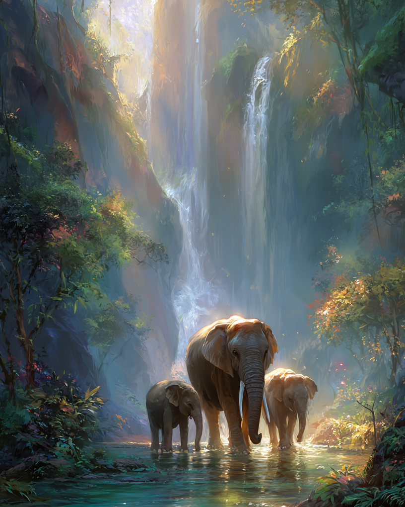 Jungle Light Wooden Jigsaw Puzzle