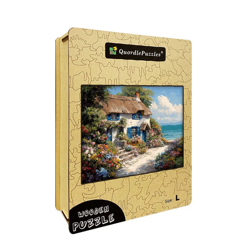 Seaside Cottage Wooden Jigsaw Puzzle
