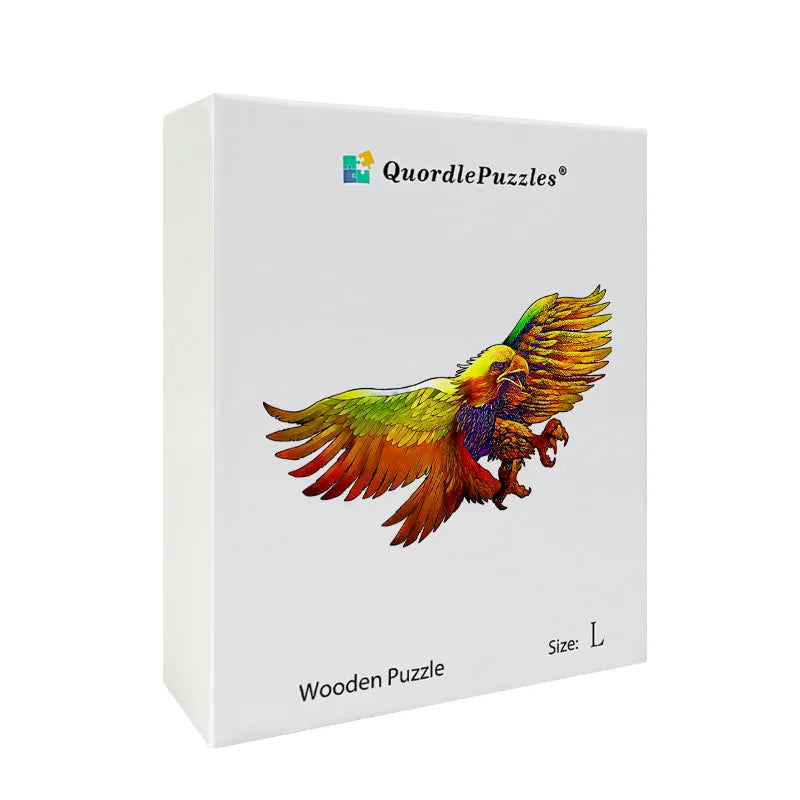Golden Sky Eagle Wooden Jigsaw Puzzle