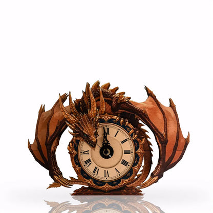 Dragon of Time Wooden Clock Puzzle
