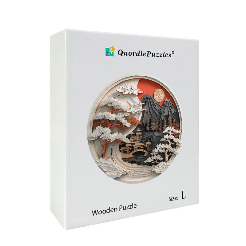 Paper Landscape Wooden Jigsaw Puzzle