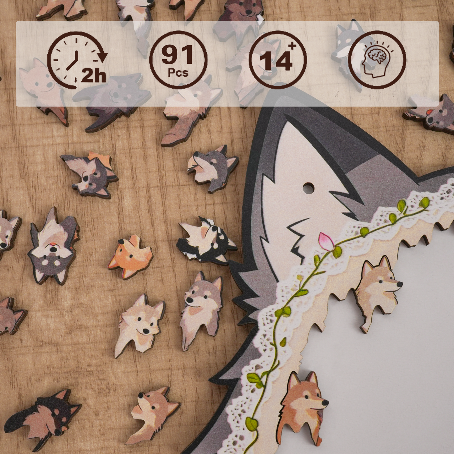 Wolf Pack Gathering Display Puzzle