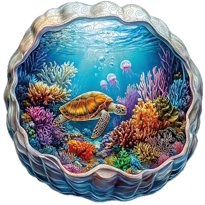 🔥LAST DAY 85% OFF -Sea Turtle in a Coral Reef