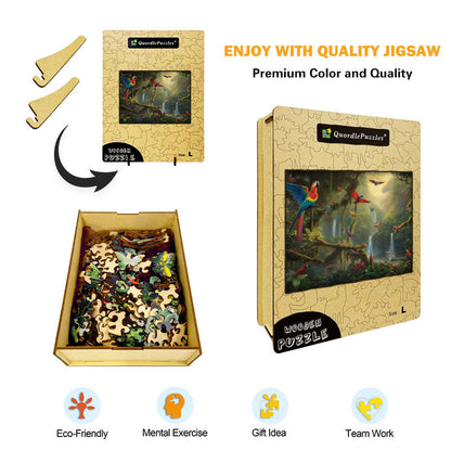 Tropical Rainforest Wooden Jigsaw Puzzle