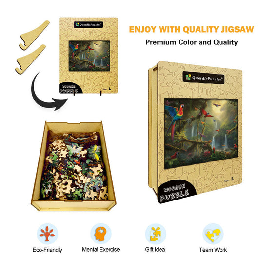 Tropical Rainforest Wooden Jigsaw Puzzle