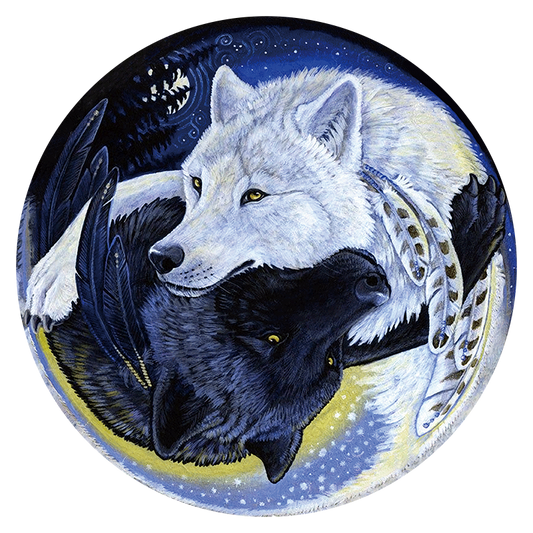 Black and White Wolf Puzzle