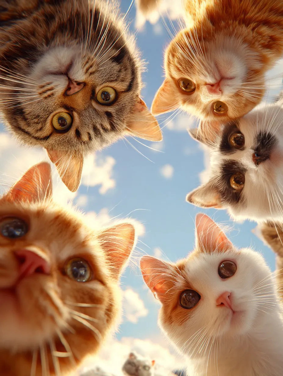 Feline Faces Wooden Jigsaw Puzzle