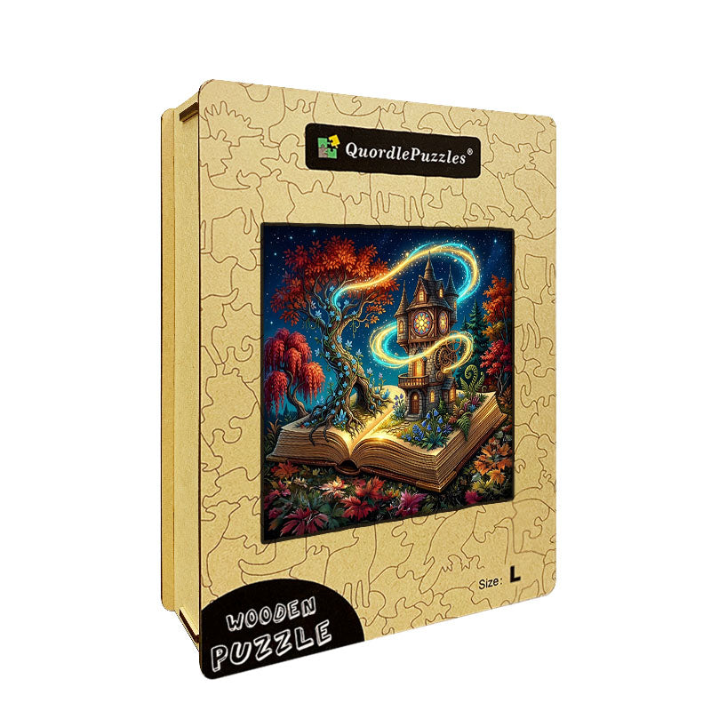 The Magic Storybook A Tale of Time Wooden Jigsaw Puzzle
