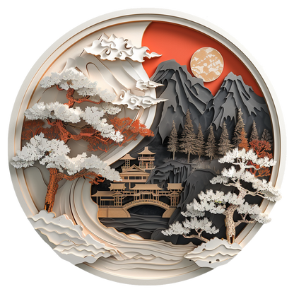 Paper Landscape Wooden Jigsaw Puzzle