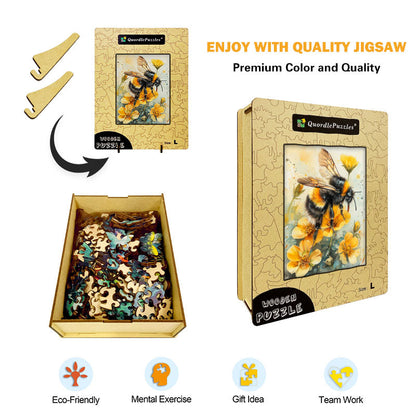Bee & Blossom Wooden Jigsaw Puzzle